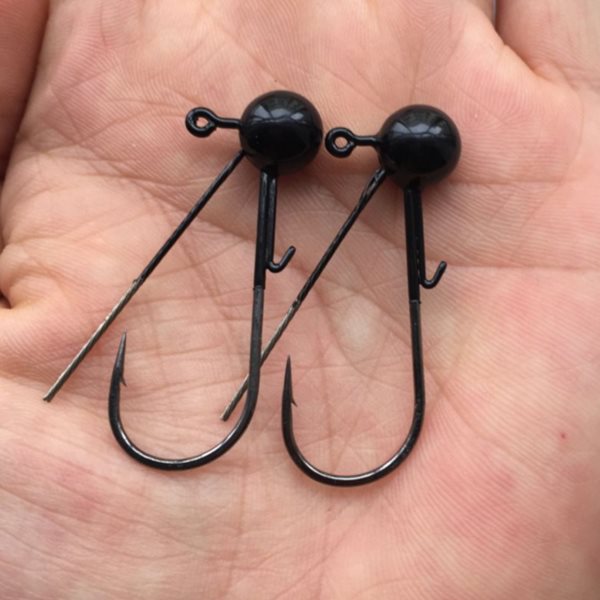 Tungsten Weedless Ball Jig Head black:free shipping if your order is $40 or more Delivery time:9-11days